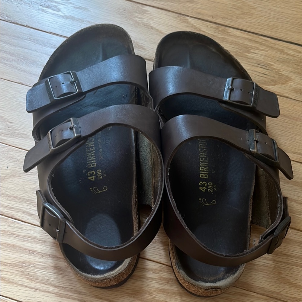Men’s Milano dark brown Birkenstock sandals